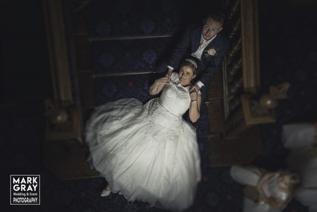 Bride and groom portrait at Chilston Park Hotel
