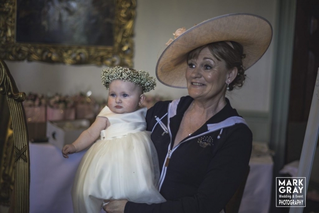 Brides mum with youngest flower girl